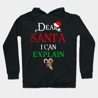 Dear Santa I Can Explain Hoodie